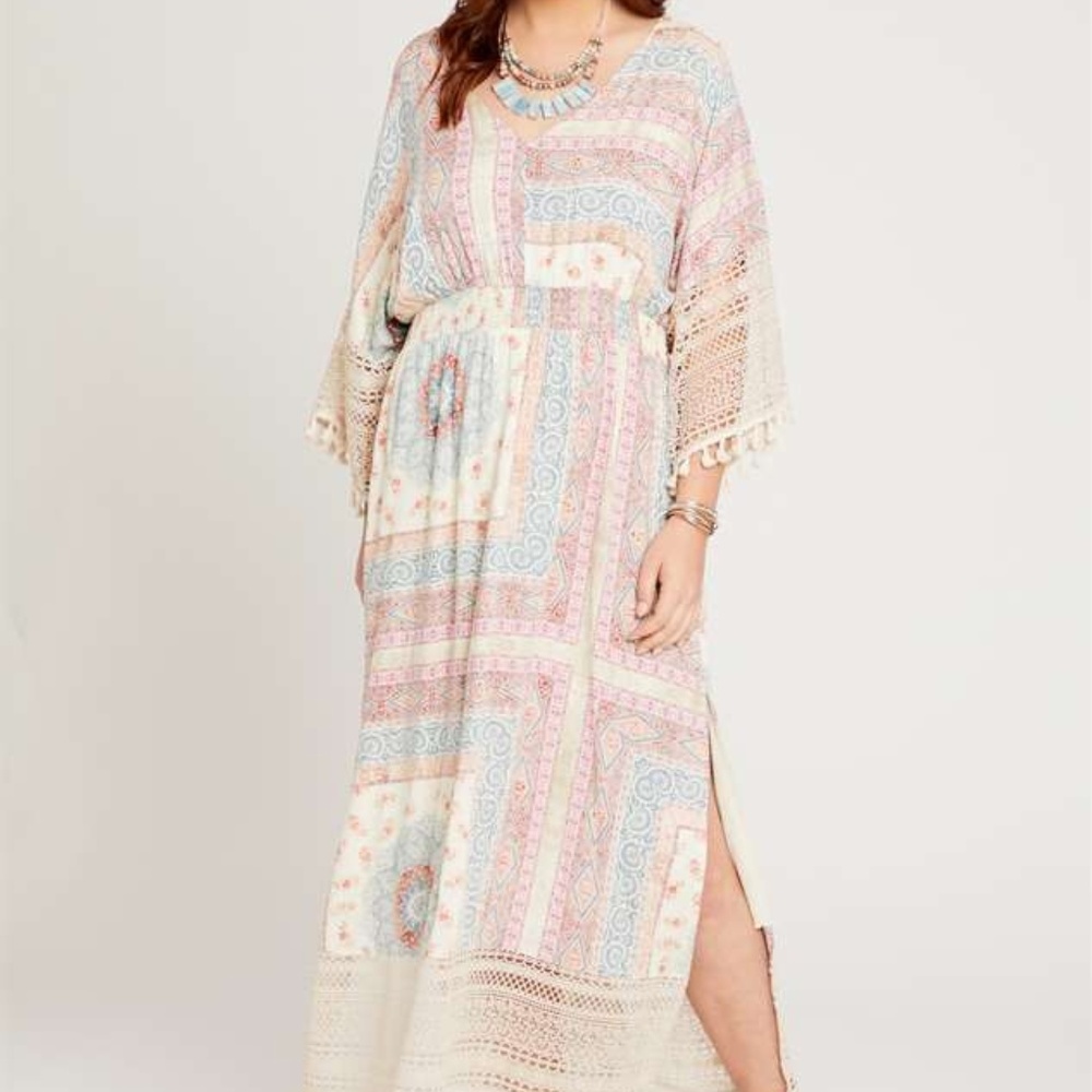 NWT altar'd state crochet lace maxi dress valencia
